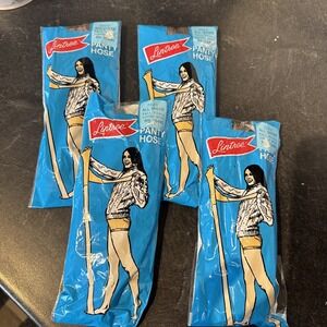 Lot Of 4 Vintage 1970's LINTREE Tall/XL Panty Hose Coffee Bean #15490